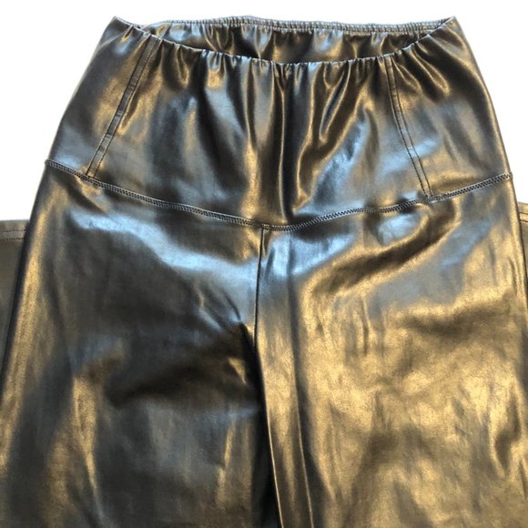 Wilfred Free DARIA ANKLE PANT High Waisted Vegan Luxury Japanese Leather Legging - Picture 2 of 4